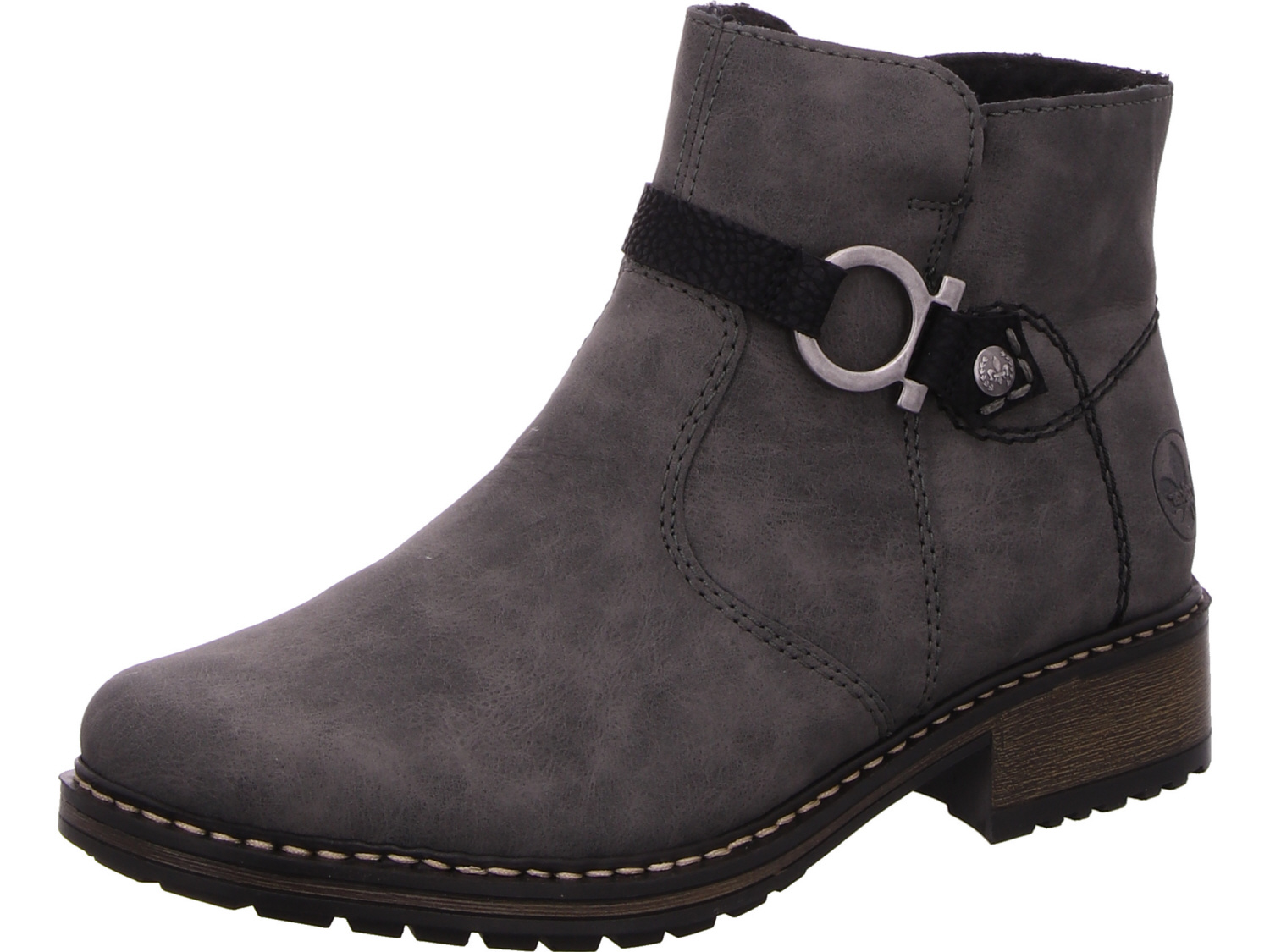 female Stiefeletten grau 38 von Rieker