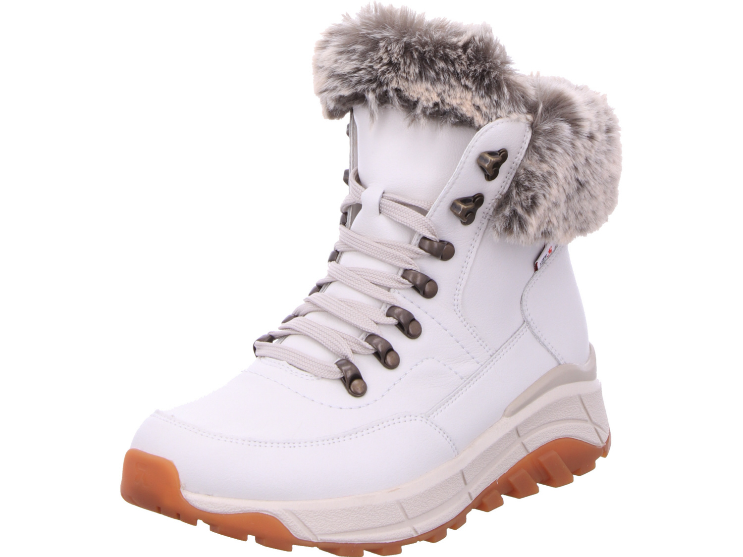 female Winterstiefel weiss Schnürstiefelette Evolution, frost white... 39 von Rieker