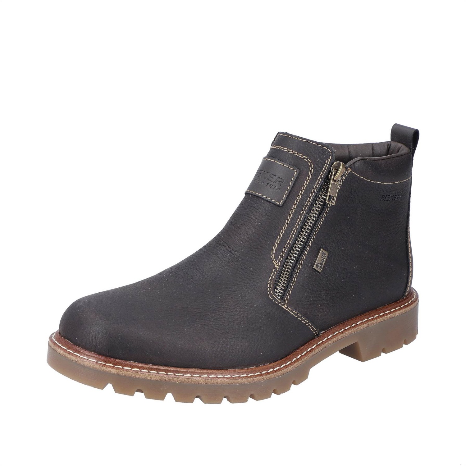 male Stiefeletten bunt Rieker - Herrenstiefel -  kastanie/moro 41 von Rieker