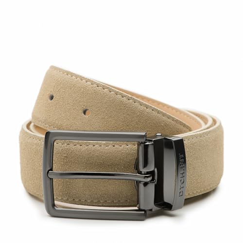 Riemen & Co DTCH.FIT Wildledergürtel Oliver Sand - verstellbare Schnalle in Rotguss - 3,5cm breit - 115cm von Riemen & Co