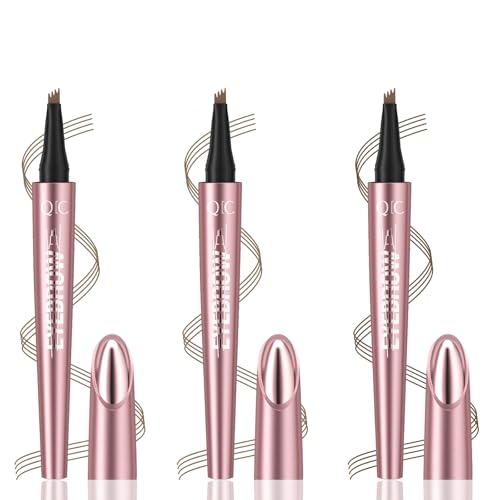 Rienan 3D Augenbrauenstift 3 PCS Härchenzeichnung Wasserdichter Augenbrauenstift mit 4 Gabelspitzen für Langanhaltendes Natürliches Augenbrauen-Make-Up in Rosa und Braun für Frauen Rienan 3D Augenbrauenstift 3 PCS Härchenzeichnung Wasserdichter Augenbrauenstift mit 4 Gabelspitzen für Langanhaltendes Natürliches Augenbrauen-Make-Up in Rosa und Braun für Frauen von Rienan