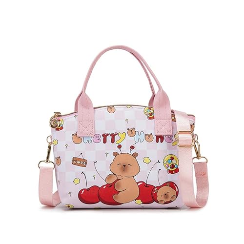 Rieoany Umhängetasche Kinder Mädchen, Mini Handtasche mit Schlüsselanhänger, Niedliche Kinder Handtasche als Geldbeutel und Schultertasche, PU Tasche Mädchen für Alltag & Reisen von Rieoany