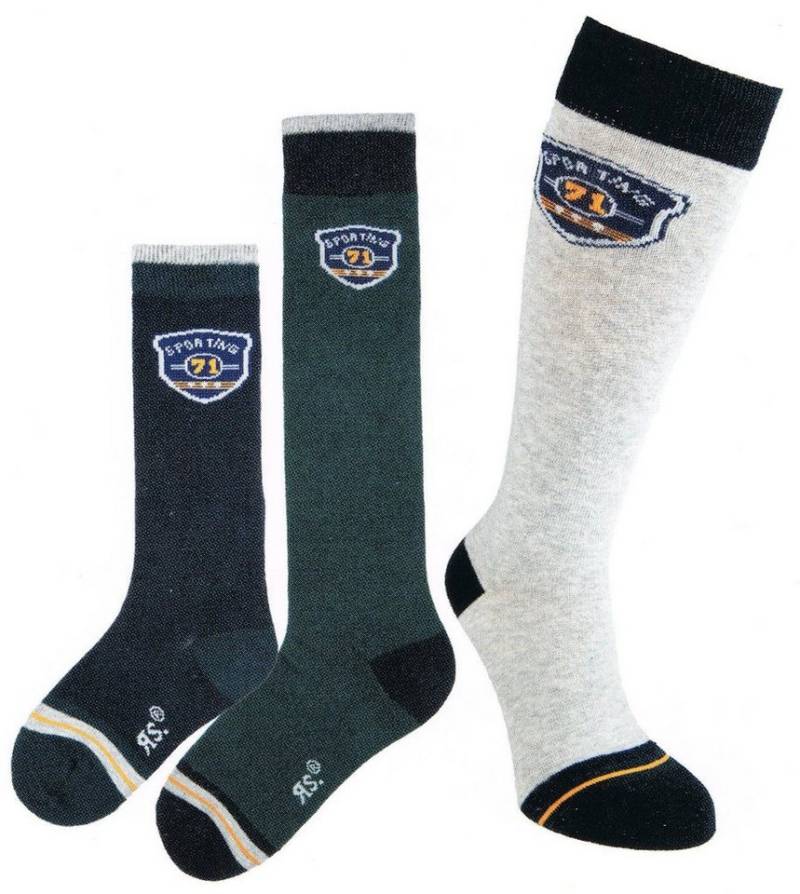 Riese Kniestrümpfe Riese Jungen Kniestrumpf Strumpf 3er Pack Sporting Kniestrümpfe marine (3-Paar) von Riese