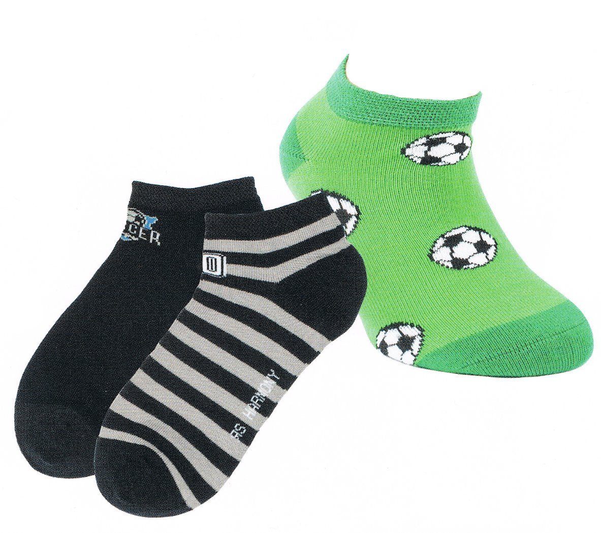 Riese Strümpfe Sneakersocken RS Jungen Sneakers Strümpfe Socken 3er Pack Soccer Fußball (3-Paar) von Riese Strümpfe