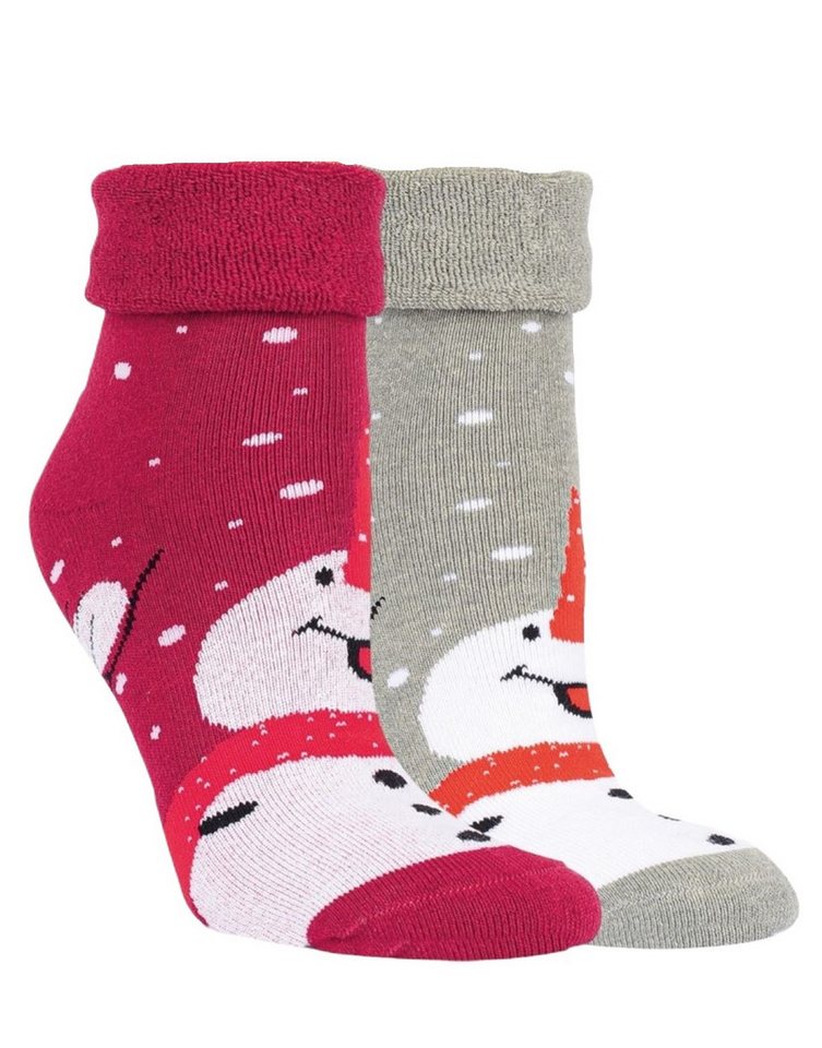 Riese Thermosocken RS Harmony Thermo Strumpf "Olli", 2er oder 4er Pack (Packung, 2 Paar oder 4 Paar) mit eingestricktem Schneemann von Riese