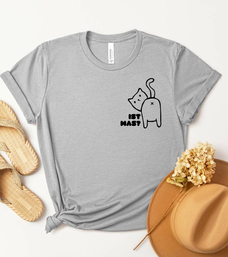 Ist War? Lustiges T-Shirt Für Katzenliebhaber Und Katzenmamas, Geschenkidee Aus Weicher Baumwolle von RiesenDesignsShop