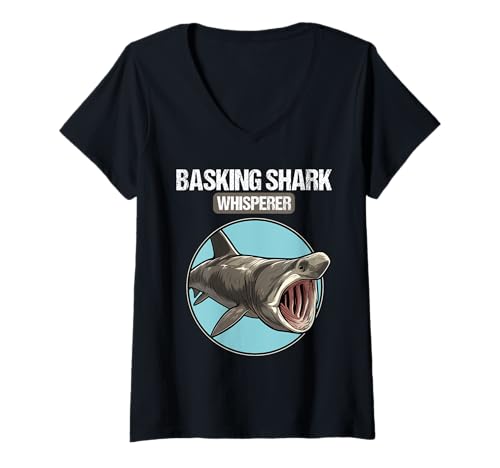 Damen Riesenhaie Riesenhai T-Shirt mit V-Ausschnitt Damen Riesenhaie Riesenhai T-Shirt mit V-Ausschnitt von Riesenhaie Riesenhai Tier Shop