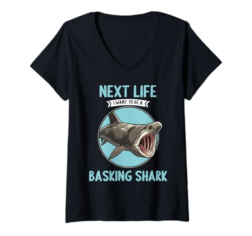 Damen Riesenhaie Riesenhai T-Shirt mit V-Ausschnitt Damen Riesenhaie Riesenhai T-Shirt mit V-Ausschnitt von Riesenhaie Riesenhai Tier Shop