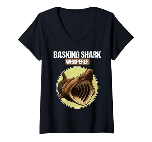 Damen Riesenhaie Riesenhai T-Shirt mit V-Ausschnitt Damen Riesenhaie Riesenhai T-Shirt mit V-Ausschnitt von Riesenhaie Riesenhai Tier Shop