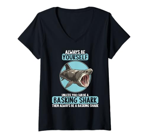 Damen Riesenhaie Riesenhai T-Shirt mit V-Ausschnitt Damen Riesenhaie Riesenhai T-Shirt mit V-Ausschnitt von Riesenhaie Riesenhai Tier Shop