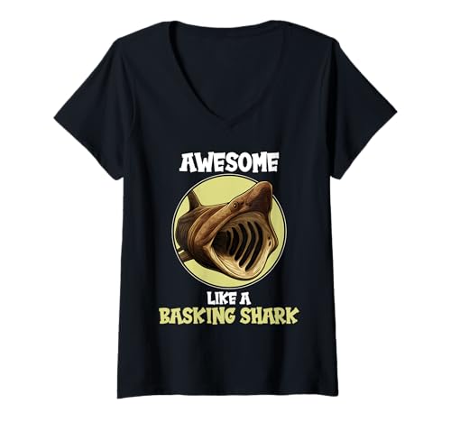 Damen Riesenhaie Riesenhai T-Shirt mit V-Ausschnitt Damen Riesenhaie Riesenhai T-Shirt mit V-Ausschnitt von Riesenhaie Riesenhai Tier Shop