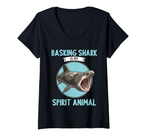 Damen Riesenhaie Riesenhai T-Shirt mit V-Ausschnitt Damen Riesenhaie Riesenhai T-Shirt mit V-Ausschnitt von Riesenhaie Riesenhai Tier Shop