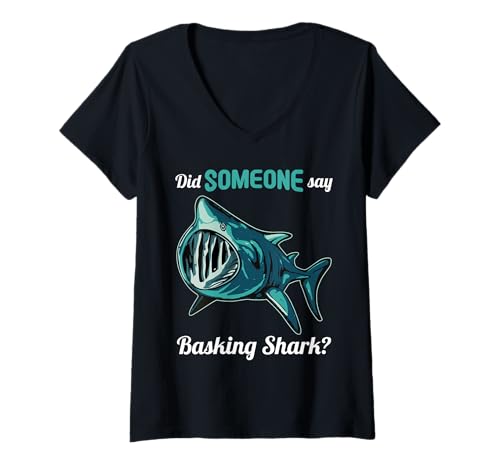 Damen Riesenhaie Riesenhai T-Shirt mit V-Ausschnitt Damen Riesenhaie Riesenhai T-Shirt mit V-Ausschnitt von Riesenhaie Riesenhai Tier Shop