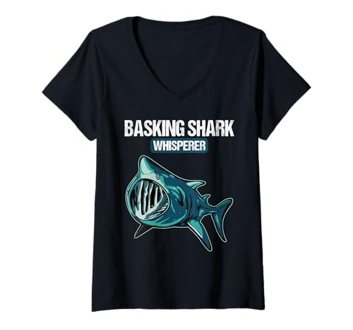 Damen Riesenhaie Riesenhai T-Shirt mit V-Ausschnitt Damen Riesenhaie Riesenhai T-Shirt mit V-Ausschnitt von Riesenhaie Riesenhai Tier Shop