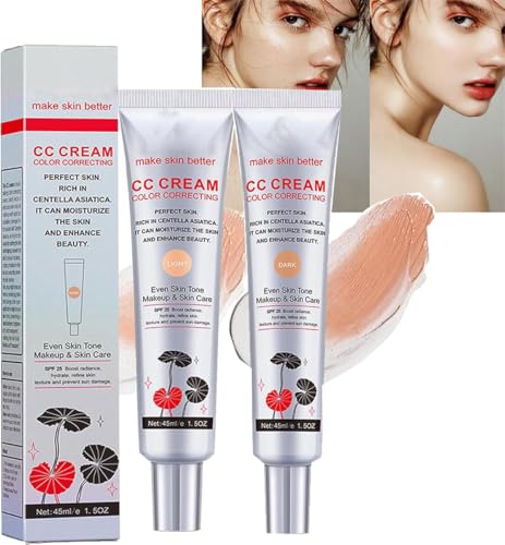 Caiucoco Cc Cream,Korean Color Changing Cc Cream,Tsunamyst Cc Cream,Color Changing Foundation,Color Correcting Cc Cream with Spf 25,Invisible Pore, Even Skin Tone (Mixed) von Rietoiu