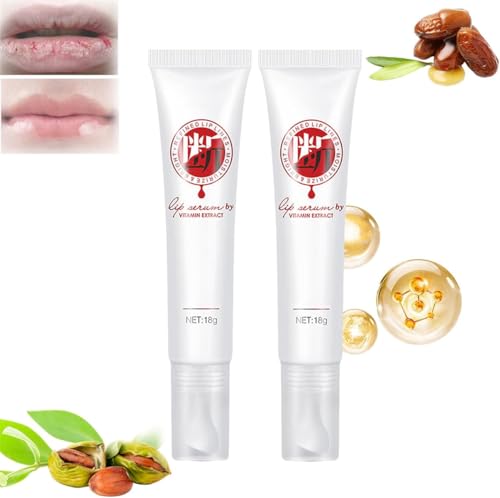 Jinshane Lip Serum,Jinshane Korean Dark Lip Serum,Jinshane Lip Mask,Dark Lip Treatment,Jinshane Lip Balm,Lip Balm Moisturizer Nourishing Essence, for Dark Lips and Chapped Lips (2 Pcs) von Rietoiu