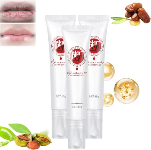 Jinshane Lip Serum,Jinshane Korean Dark Lip Serum,Jinshane Lip Mask,Dark Lip Treatment,Jinshane Lip Balm,Lip Balm Moisturizer Nourishing Essence, for Dark Lips and Chapped Lips (3 Pcs) von Rietoiu