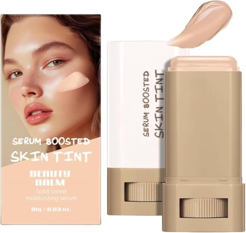 Melambo Skin Tint,Serum Boosted Hydration Beauty Balm,Foundation Stick Beauty Balm Boosted Skin Tint,Solid Tinted Moisturizing Serum Contour Sticks,Foundation Face Stick for Women (#4) von Rietoiu