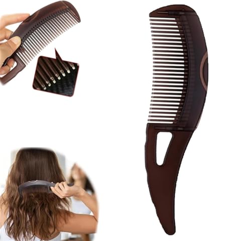 Scalp Sweep Detoxing Comb,Scalp Care Massage Energy Comb,Hollow Tooth Hairbrush for Point Massage,Dandruff Comb for Hair Dandruff Removal,Dandruff Brush, For Women Men (1 Pcs) von Rietoiu