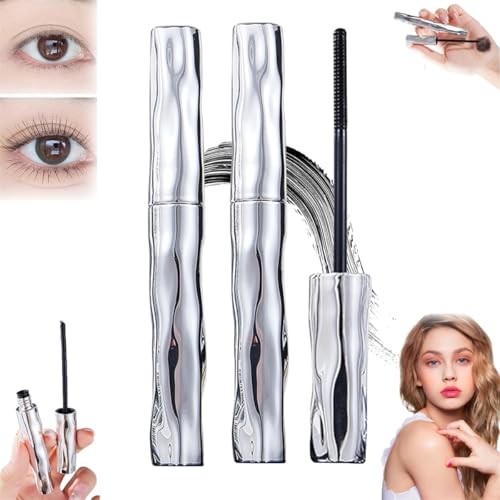 Steel Pipe Eyelash Primer,Steel Tube Mascara Primer,Steel Tube Eyelash Primer,Natural Non-Smudged Threaded Mascara,Waterproof & Sweat-Resistant Long-Lasting Curling Mascara (2 Pcs) von Rietoiu