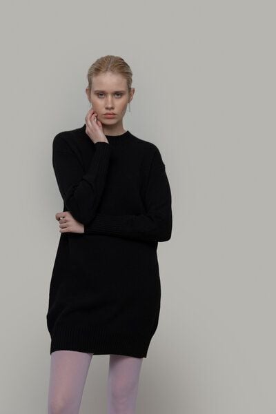 Rifò - Circular Fashion Made in Italy Strickkleid aus recycelter Kaschmirwolle Modell: Selvaggia von Rifò - Circular Fashion Made in Italy