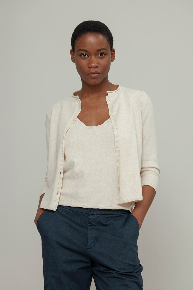 Halbarm Cardigan Modell: Leda von Rifo
