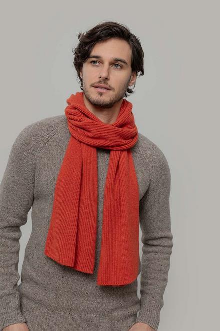 Kaschmir Rippstrick-Schal Modell: Federico von Rifo