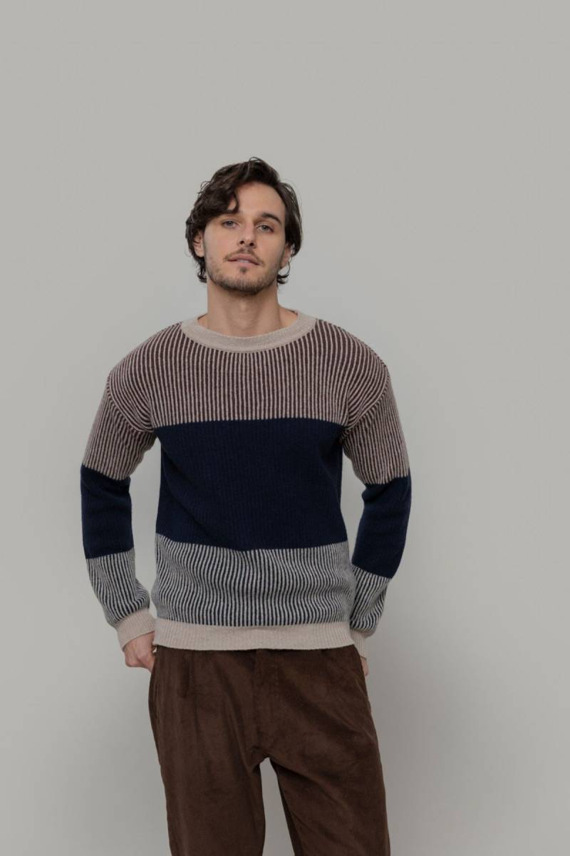 Wollpullover Iacopo Blau Wollpullover Iacopo Blau von Rifò
