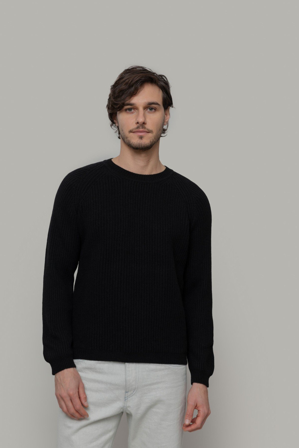 Wollpullover Sante Schwarz von Rifò