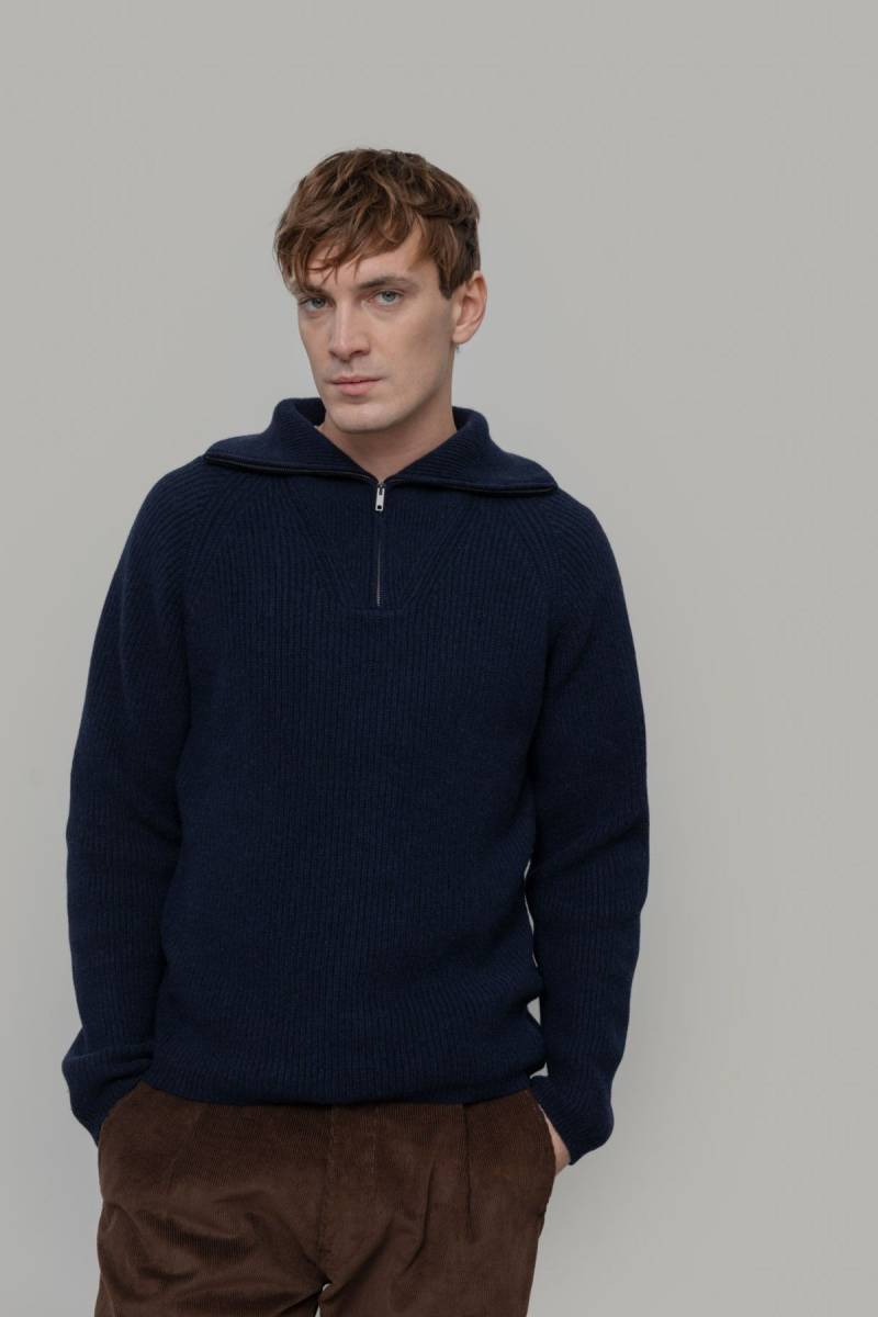 Wollpullover Stefano Blau Wollpullover Stefano Blau von Rifò