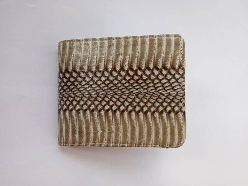 Echte Echte Kobra Und Sonnenstrahl Schlangenhaut Leder Herren Brieftasche von RifqyReptile