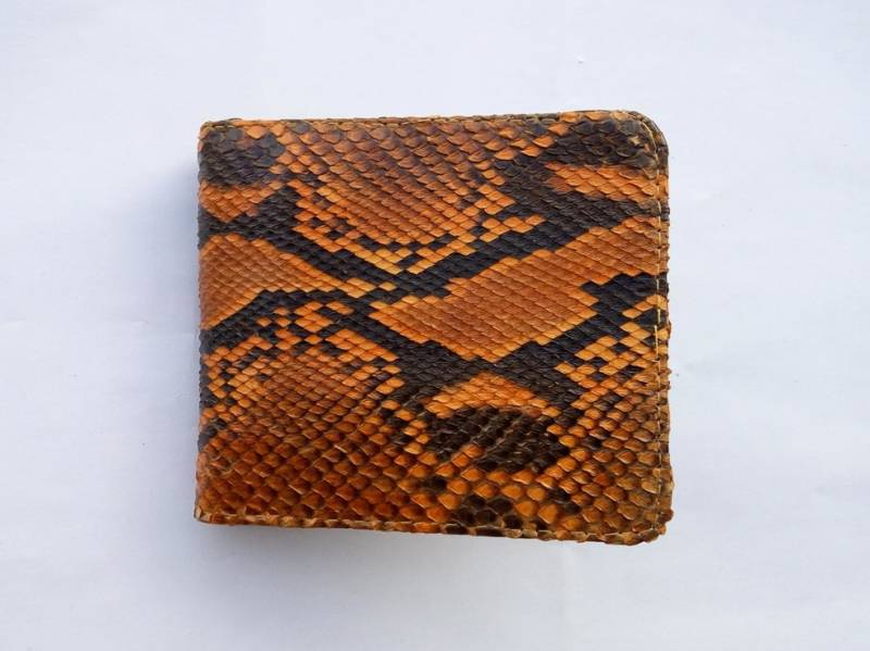 Echte Python Schlangenhaut Bifold Brieftasche von RifqyReptile