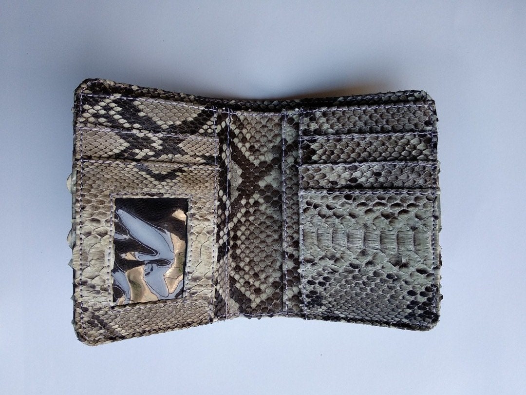 Echtes Real Python Schlangenhaut Herren Brieftasche Kartenhalter Modell von RifqyReptile