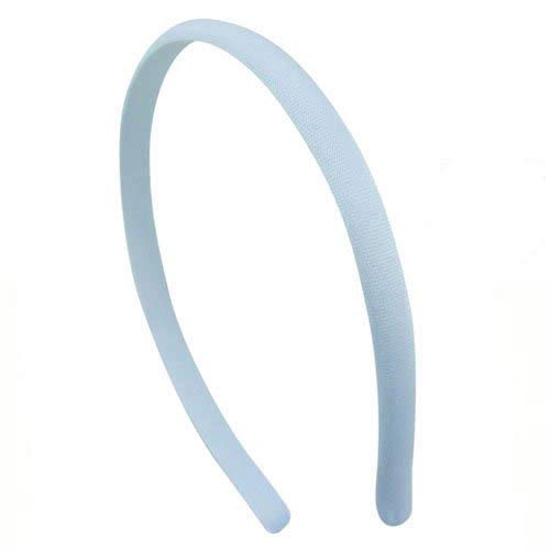 501-001 - Haarreif pvc cm 1 Lycra-Gewebe In Italien gemacht - Haarspangen Haarreifen hellblau von Righe e Pois
