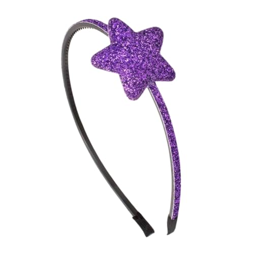 Righe e Pois - Haarreif für Mädchen, 0,5 cm, mit glitzerndem Stern gewölbt 4-356-802 cm - Haarreifen für Mädchen (1 Haarreif) (Violett, Einheitsgröße - Mädchen) von Righe e Pois