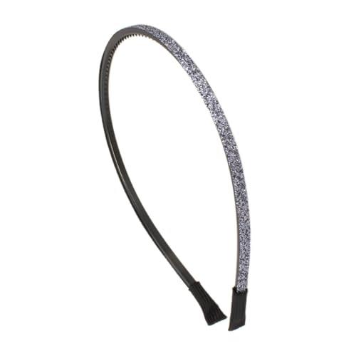 Righe e Pois - Haarreif für Mädchen dünn mit Glitzer – Haarreifen für Mädchen mit Zähnen – 1 Stück – Glitzer Coloat (Anthrazit, Einheitsgröße – Mädchen) von Righe e Pois