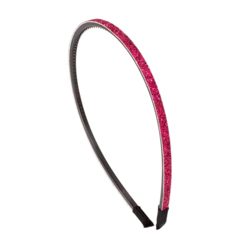 Righe e Pois - Haarreif für Mädchen dünn mit Glitzer – Haarreifen für Mädchen mit Zähnen – 1 Stück – Glitzer Coloat (Fuchsia, Einheitsgröße – Mädchen) von Righe e Pois