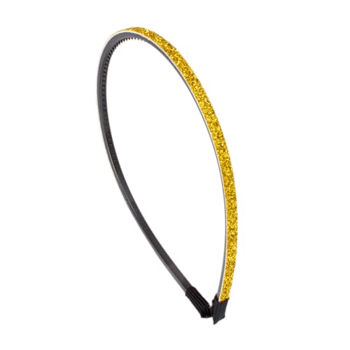 Righe e Pois - Haarreif für Mädchen dünn mit Glitzer – Haarreifen für Mädchen mit Zähnen – 1 Stück – Glitzer Coloat (Gold, Einheitsgröße – Mädchen) von Righe e Pois