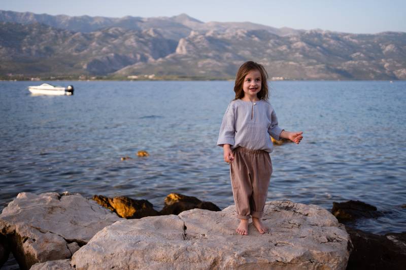 Musselin Shirt Aus Reiner Bio-Baumwolle von RigoloKids