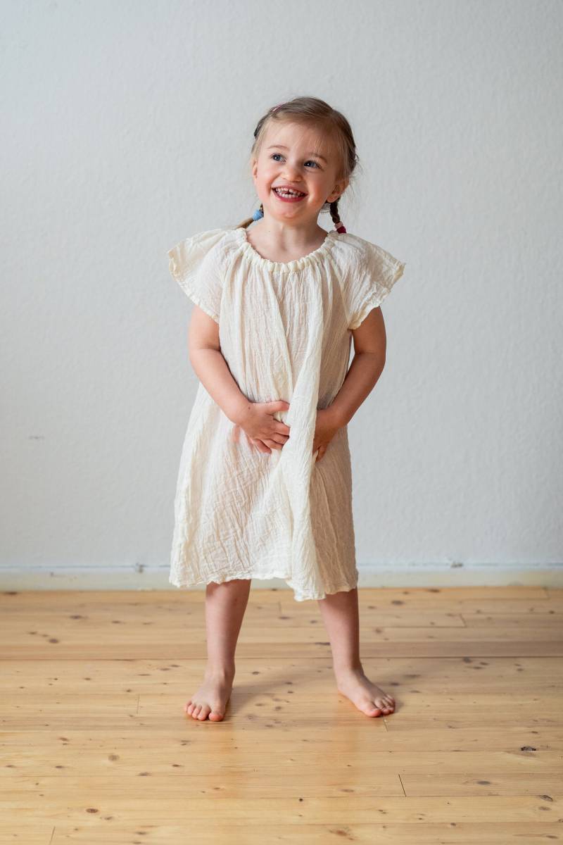 strandkleid Aus Dünnem Musselin Bio-Baumwolle von RigoloKids