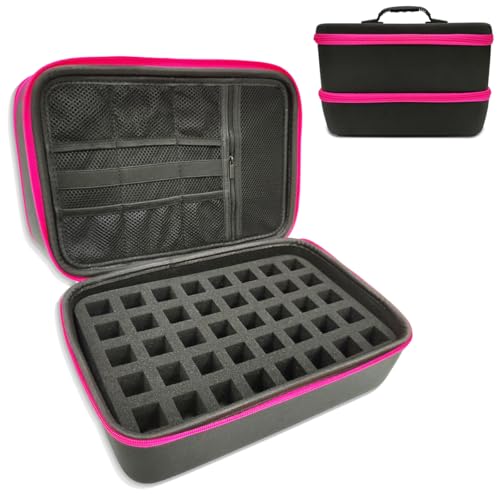 Nagellack Organizer Tasche, Doppelschicht Nagellacktasche Nagel Taschen Nagellack Organizer, Ngellack Tragetasche Tragbare Kosmetikorganizer Aufbewahrungstasche für Nageldesign Zubehör, Kosmetik Nagellack Organizer Tasche, Doppelschicht Nagellacktasche Nagel Taschen Nagellack Organizer, Ngellack Tragetasche Tragbare Kosmetikorganizer Aufbewahrungstasche für Nageldesign Zubehör, Kosmetik von Rigute