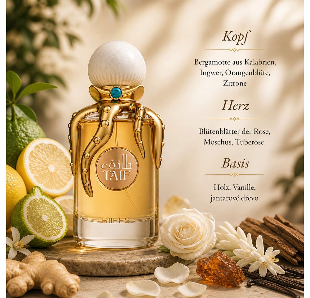 Riiffs Duft-Set Taif Extrait de Parfum 100 ml + 1x Parfümzerstäuber (leer) Set von Riiffs