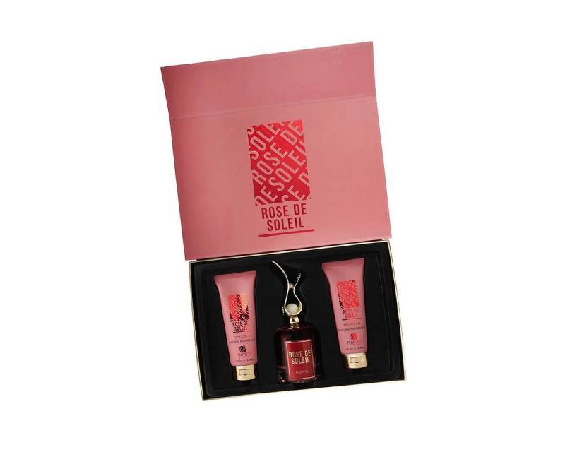 Riiffs Duft-Set "ROSE DE SOLEIL" Luxuriöses Geschenkset mit fruchtig-blumigem Duft, Exklusive Duftkollektion mit Rose, Jasmin, Vanille und Patchouli von Riiffs