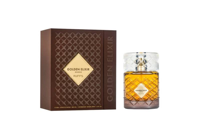 Riiffs Extrait Parfum Golden Elixir Reserve, Unisex, 100 ml, Luxuriöse Verpackung, Hohe Duftintensität Riiffs Extrait Parfum Golden Elixir Reserve, Unisex, 100 ml, Luxuriöse Verpackung, Hohe Duftintensität von Riiffs