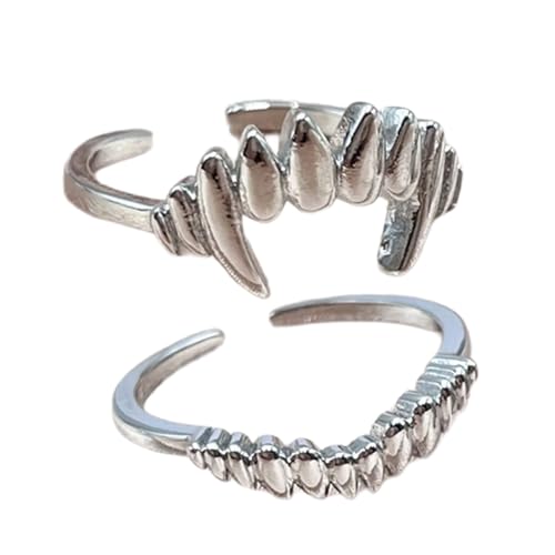 Riiichflowshop Modisches Set mit geteilten Ringen mit Vampirmotiv verstellbar robuste Legierung Modeschmuck für Partyzubehör Freizeitkleidung Riiichflowshop Modisches Set mit geteilten Ringen mit Vampirmotiv verstellbar robuste Legierung Modeschmuck für Partyzubehör Freizeitkleidung von Riiichflowshop