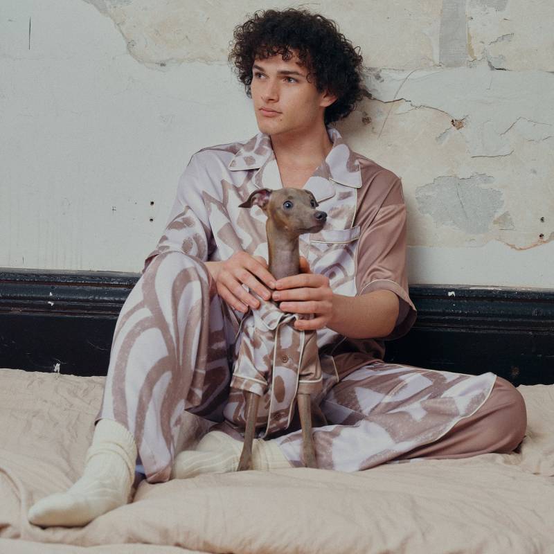 Hund & Besitzer Pyjama-Set Passender Haustier Und Set Haustier-Besitzer Geschenk Männer Favor Pyjama Hunde-Liebhaber Bestes von Riikyu