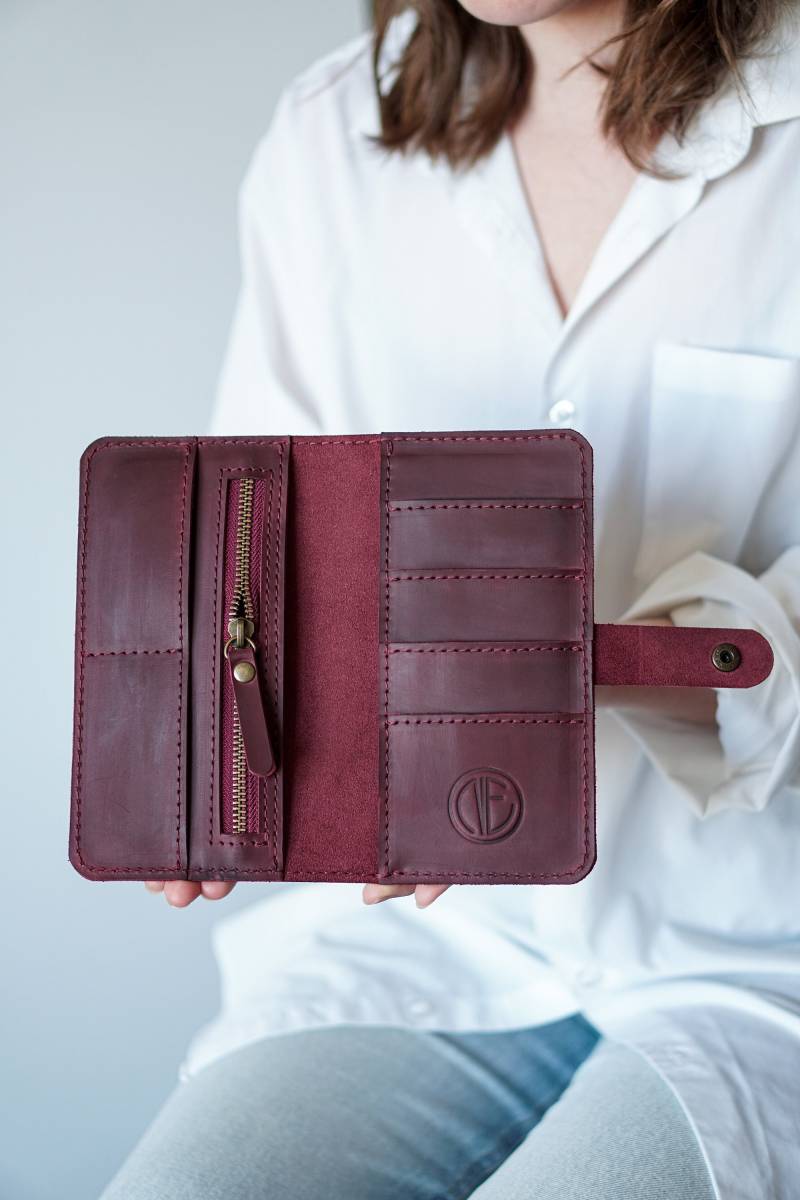 Personalisierte Geldbörse, Damen Große Herren Laser-Gravur Personalisierte Geldbörse, Damen Große Herren Laser-Gravur von RikaUA