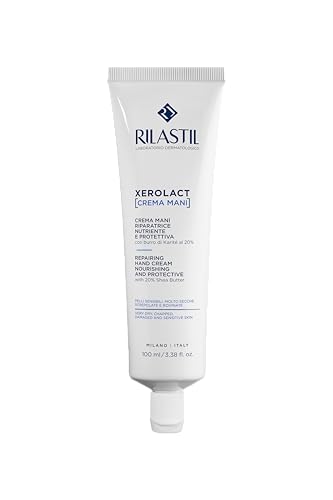 Rilastil Xerolact Reparierende Handcreme, Aufbauende, Nährende und Schützende Creme mit Sheabutter für Empfindliche, Sehr Trockene Haut, 100 ml Rilastil Xerolact Reparierende Handcreme, Aufbauende, Nährende und Schützende Creme mit Sheabutter für Empfindliche, Sehr Trockene Haut, 100 ml von Cumlaude