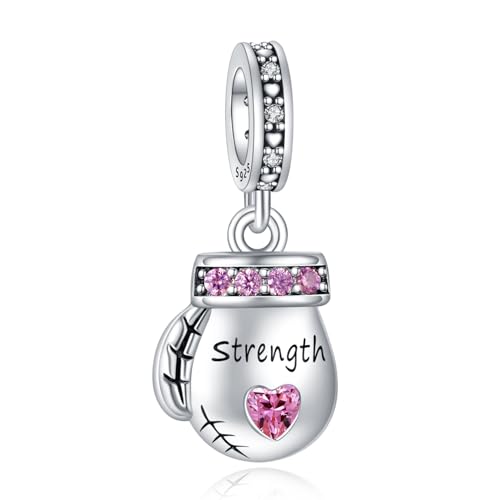 Rimgoris 925 Sterling Silber Boxhandschuh Anhänger Charm für Frauen Armbänder und Halskette von Rimgoris