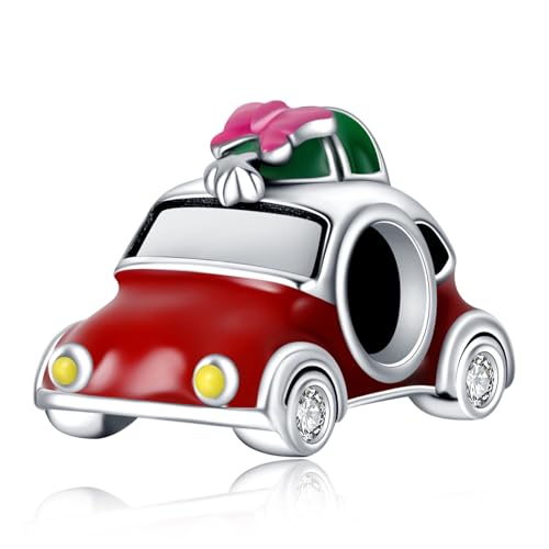 Rimgoris 925 Sterling Silber Charms für Frauen Armbänder Halskette Festliche Auto Weihnachtsbaum Charms Frauen Armband Charm von Rimgoris